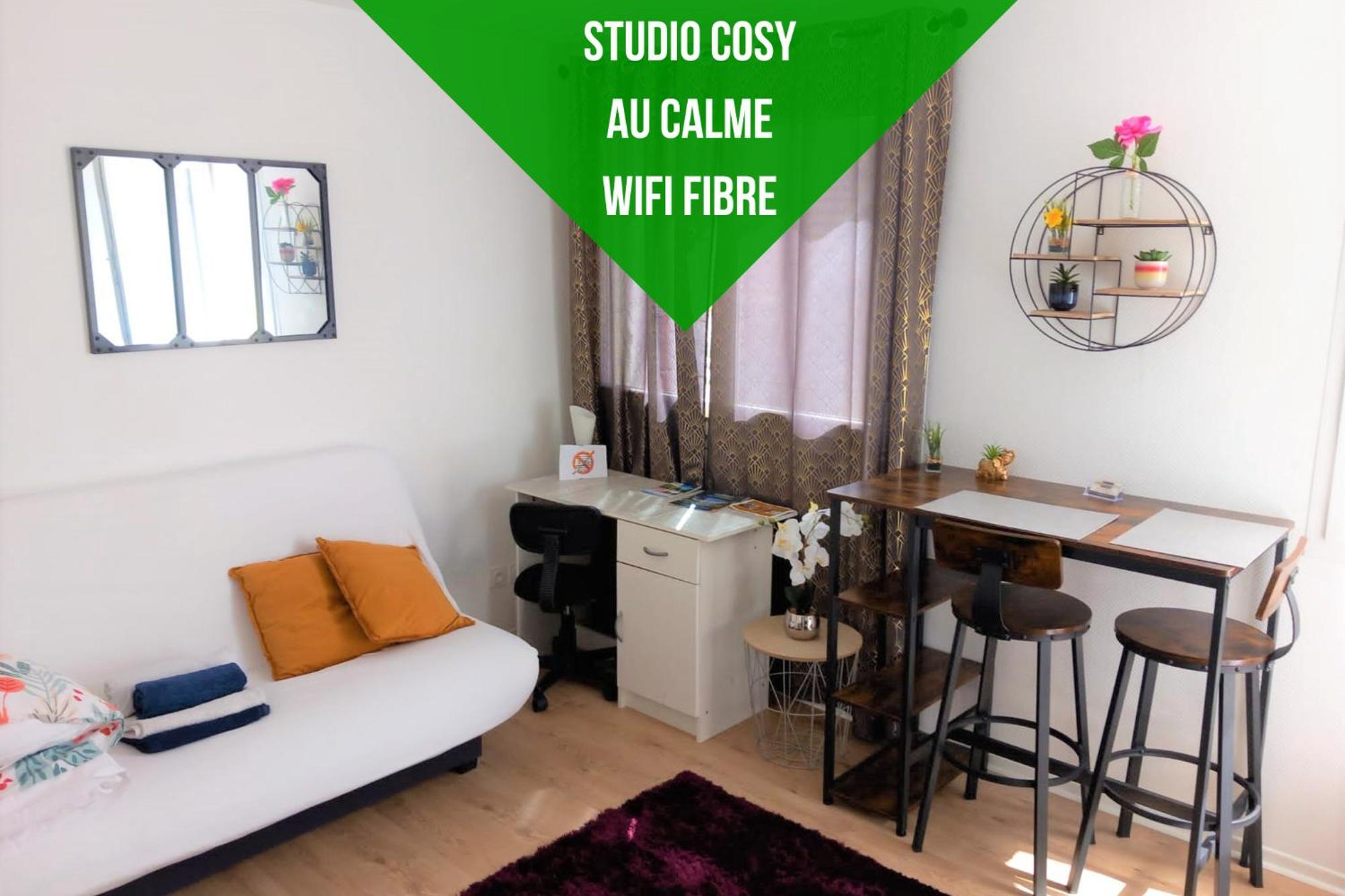 Le Zen -Studio Tout Equipe- Wifi Fibre- Centre Ville Avec Parking Tarbes Kültér fotó